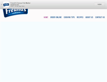 Tablet Screenshot of freundsfish.com